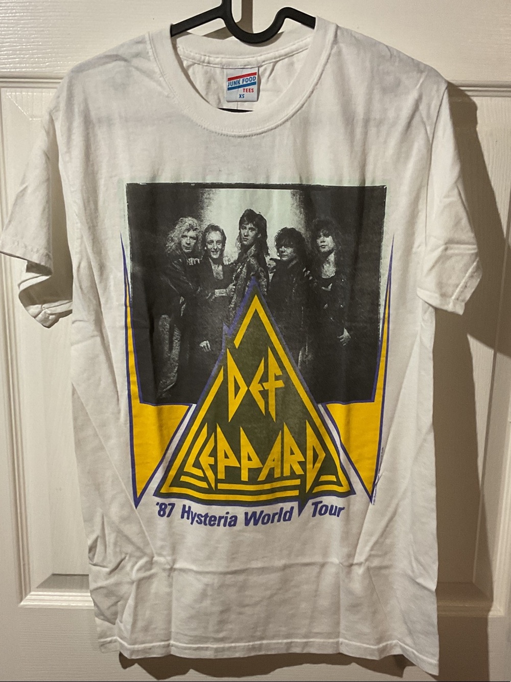 Def Leppard '87 Hysteria World Tour Graphic Tee - White